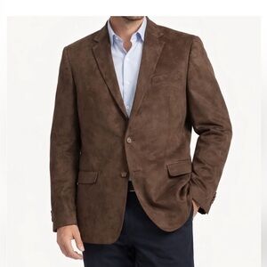 Lauren Ralph Lauren Brown Faux Suede Blazer